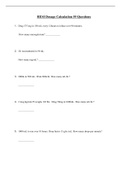 HESI Dosage Calculation 55 Questions