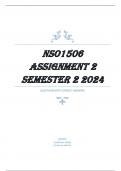NSO1506 Assignment 2 &lpar;COMPLETE ANSWERS&rpar; Semester 2 2024