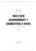 NSO1506 Assignment 1 &lpar;COMPLETE ANSWERS&rpar; Semester 2 2024