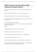 MPJE Practice Test Questions With Solutions Already Passed&period;