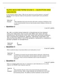 NURS 6630 MIDTERM EXAM 4 – QUESTION AND ANSWERS/Graded A+/2021 UPDATE