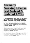 Germany Freaking License test &lpar;solved & updated 2024&rpar;