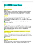 NSG 3370 Study Guide BEST VERIFIED DOCUMENT  A&plus; &lpar;1&rpar;