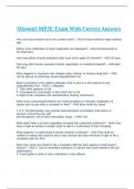 MISSOURI MPJE EXAM BUNDLE 2024 WITH 100&percnt; CORRECT ANSWERS