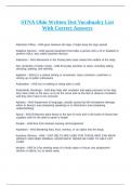 STNA Ohio Written Test Vocabualry List With Correct Answers&period;