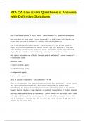 PTA CA Law Exam Questions & Answers with Definitive Solutions&period;