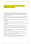 Package deal For California Physical Therapy Jurisprudence Study Guide Compilation Bulk&period;