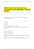 PHTLS Pre & Post Test&comma; ATLS exam QUESTIONS&comma; AND ANSWERS&comma; A&plus; GUIDE LATEST&period;