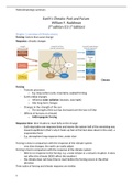 Summary chapters Paleoclimatology
