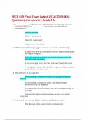 SPCE 609 Final Exam Latest 2024&sol;2025&semi;&lpar;80&rpar; Questions and Answers Graded A&plus;
