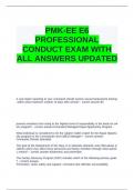 PMK-EE E6 PROFESSIONAL CONDUCT EXAM WITH ALL ANSWERS UPDATED&period;