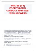 PMK-EE &lpar;E-6&rpar; PROFESSIONAL CONDUCT MAIN TEST WITH ANSWERS