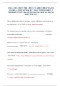 AMCA PHLEBOTOMY CERTIFICATION PREP EXAM 2024&sol;REAL 100 EXAM QUESTIONS WITH CORRECT VERIFIED ANSWERS &sol;ALREADY GRADED A&plus; BRAND NEW 2024-2025