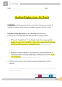 Student Exploration: Air Track