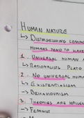 IB Philosophy Human Nature Notes