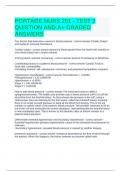 PORTAGE NURS 251 - TEST 3 QUESTION AND A&plus; GRADED ANSWERS