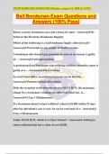 Bail Bondsman Exam Questions and Answers &lpar;100&percnt; Pass&rpar;