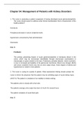 Chapter 54 Management of Patients with Kidney Disorders&period;