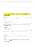 NURS 6551 MIDTERM EXAM 5 – QUESTION AND ANSWERS/GRADED A+/LATEST UPDATE