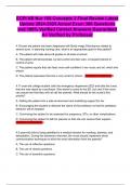 ECPI VB Nur 168 Concepts 3 Final Review Latest Update 2024-2025 Actual Exam 380 Questions and 100&percnt; Verified Correct Answers Guaranteed A&plus; Verified by Professor