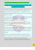 PLTW CEA Final Exam Study Guide with Complete Solutions