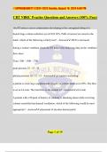 CRT NBRC Practice Questions and Answers &lpar;100&percnt; Pass&rpar;