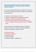 DISASTER MANAGEMENT FINAL EXAM 2024-2025 &vert;COMPLETE  QUESTIONS AND CORRECT ANSWERS &lpar;VERIFIED ANSWERS &rpar;  ALREADY GRADED A&plus;&period;