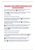 Sherpath&comma; Test 3 NUR 370 Questions and Correct Answers