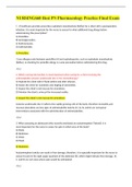 NURSING660 Hesi PN Pharmacology Practice Final Exam