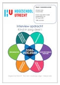 Minor kind in zorg deel 1 - interview opdracht schoolkind vier tot 12 jaar