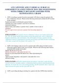 ATI CAPSTONE ADULT MEDICAL SURGICAL ASSESSMENT 2&sol;LATEST UPDATE 2024- 2025&sol; 50 QUESTIONS WITH CORRECT DETAILED ANSWERS WITH RATIONALES&sol;A&plus; GRADE