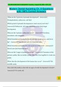 Modern Dental Assisting Ch&period; 8 Questions with 100&percnt; Correct Answers