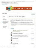 NR 509 Week 6 Shadow Health Mental Health Physical Assessment EDUCATION EMPATHY  Latest Verified Document