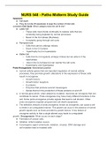 NURS 548 - Patho Midterm Study Guide&period;