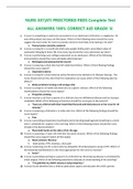 NURS 307&vert;ATI PROCTORED PEDS Complete Test ALL ANSWERS 100&percnt; CORRECT AID GRADE &OpenCurlyQuote;A&rsquo;