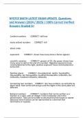 NYSTCE MATH LATEST EXAM UPDATE  Questions and Answers &lpar;2024 &sol; 2025&rpar; &vert; 100&percnt; Correct Verified Answers Graded A&plus;