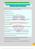 NOCTI EOPA Study Guide - ECE &lpar;Early Childhood Education&rpar; with Correct Answers