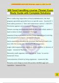 Texas Food Handler Bundled Exams Questions and Answers &vert; All Correct