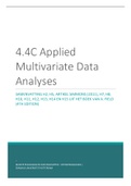 Samenvatting 4.4C Applied Multivariate Data Analysis o.b.v. het boek van Andy Field - Discovering Statistics Using IBM SPSS Statistics 