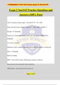 Exam 2 Nur2115 Practice Questions and Answers &lpar;100&percnt; Pass&rpar;