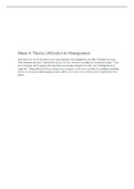 NR 531 Week 4 Discussion; Theory Utilization in Management