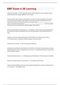 EMT Exam 4 JB Learning Questions With Answers Graded A&plus; Assured Success