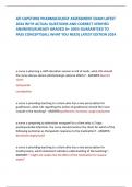 ATI CAPSTONE PHARMACOLOGY ASSESSMENT EXAM LATEST 2024 WITH ACTUAL QUESTIONS AND CORRECT VERIFIED ANSWERS&sol;ALREADY GRADED A&plus; 100&percnt; GUARANTEED TO PASS CONCEPTS&lpar;ALL WHAT YOU NEED&rpar; LATEST EDITION 2024