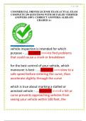 COMMERCIAL DRIVER LICENSE EXAM ACTUAL EXAM  COMPLETE 250 QUESTIONS WITH DETAILED VERIFIED  ANSWERS &lpar;100&percnt; CORRECT ANSWERS&rpar; ALREADY  GRADED A&plus;