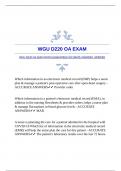 WGU D220 OA EXAM WITH GUARANTEED ACCURATE ANSWERS &vert;VERIFIED