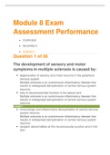 HCR 240 PATHOLOGY MODULE 8 EXAM&sol;HCR 240 PATHOLOGY MODULE 8 EXAM&colon;ADVANCED PHYSICAL ASSESSMENT&lbrack;VERIFIED ANSWERS BY EXPERT ANSWERS&rsqb;