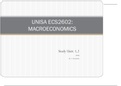 Macroeconomics ECS2602 Simplified notes for better understanding.