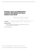                                  Primary Care, A Collaborative Practice 5th Edition by Terry Buttaro Test Bank   
