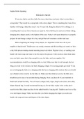 Sophia Public Speaking-Informative Speech