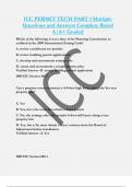 ICC PERMIT TECH PART 1 Multiple  Questions and Answers Complete Rated  A&vert;A&plus; Graded
